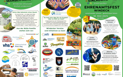 Einladung zum Ehrenamtsfest im BüZe in Windeck am 18. Mai 2025